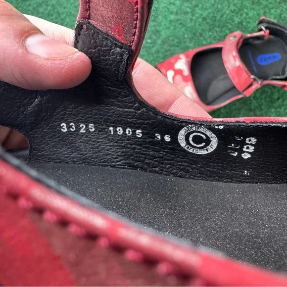 Wolky Rio Red Camo Black Slingback Comfort Sandals Size EU 36 US 5.5-6 - Picture 7 of 7